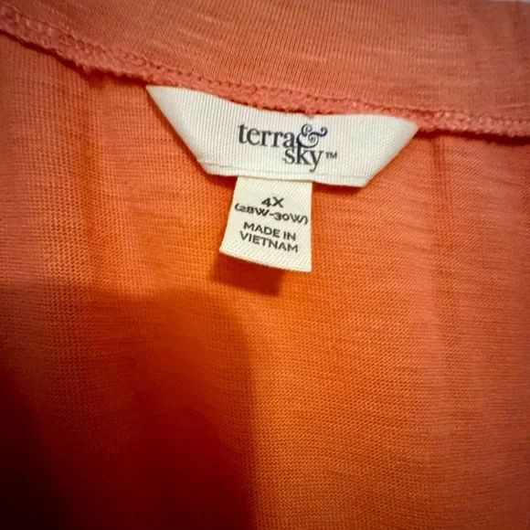 Terra & Sky Orange Long Sleeve Dress - Picture 2 of 3